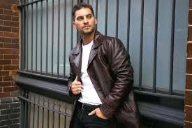 Mens Leather Blazer